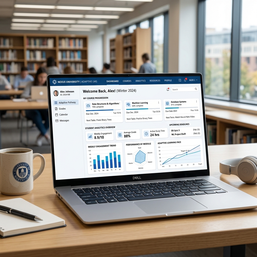 Scalable LMS with Adaptive Learning